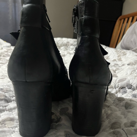 Aerosoles Block Heeled Boots with Buckle Accents - Picture 5 of 7